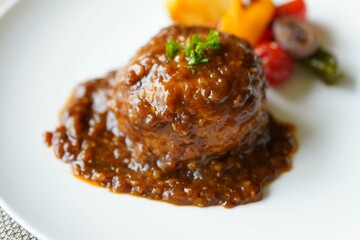 ハンバーグ　家庭料理