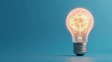 holographic lightbulb emits swirling abstract lines, creating captivating visual effect. glowing filament adds warm ambiance to scene