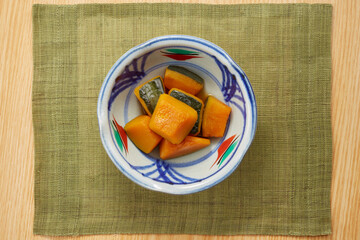 甘いかぼちゃの煮物