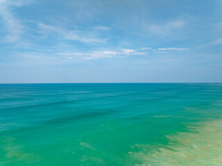 Beautiful sea surface in summer season seascape background ,Nature sea beach background,High angle view waves seascape nature view