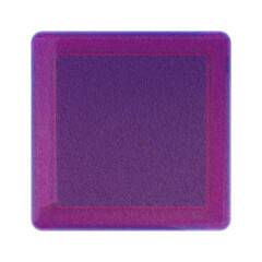 3d geometric glass purple color