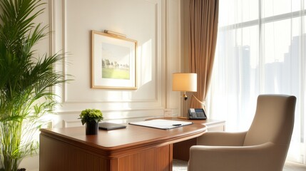Home living interior, modern and futuristic style