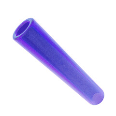 3d geometric glass purple color