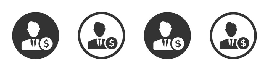 Business investor icon. Business Investor vector icon concept