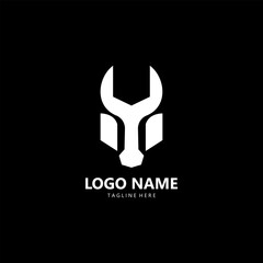 buffalo garage logo design vector