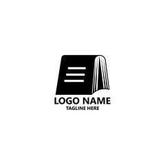 camping book logo design vector