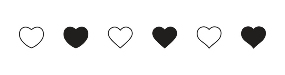 Heart Icon vector. Love symbol vector