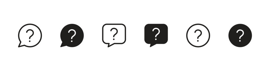 Question icon vector for web, computer and mobile app