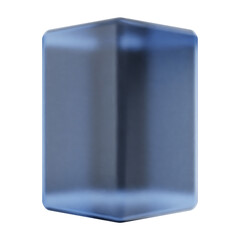 3d geometric glass soft blue color