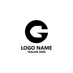 letter G shovel logo design vector