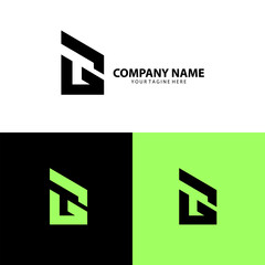 letter GT logo design vector