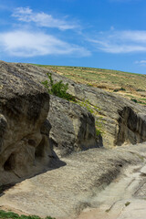 View near Uplistsikhe Georgia