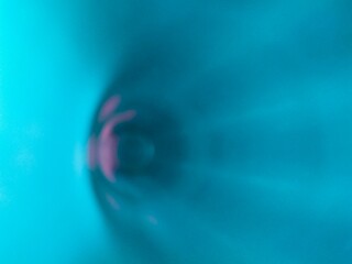 Background bokeh effect The journey of the blue light line It was like a blue diamond falling from the tranquil atmosphere.