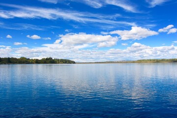 lake and clouds