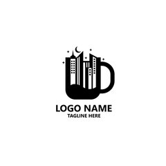 mug city logo design vector