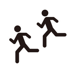 走る人のピクトグラムアイコン