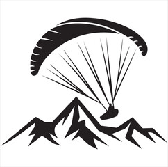 paragliding in the mountains