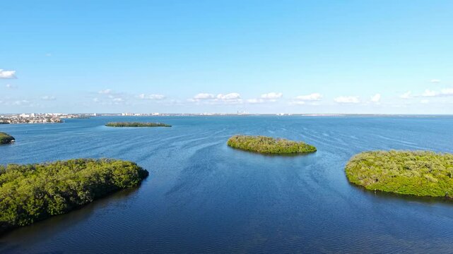 Fort De Soto Park in St Petersburg Clearwater Florida - aerial view