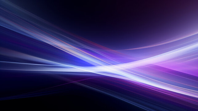 Background Vibrant abstract waves of light in shades of blue, purple, and white create mesmerizing illusion. smooth flow evokes sense of motion and energy