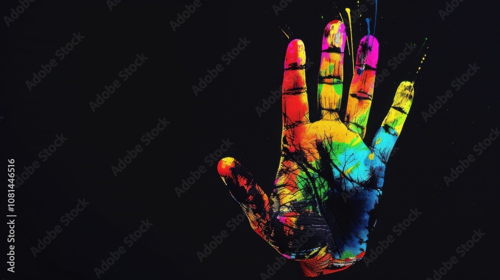 Poster a bright orange carrot on a solid purple background symbolizing the nourishment of inclusive practic