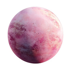Fototapeta premium Transparent Background Pink Planet Image