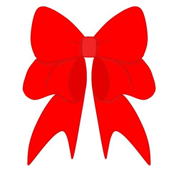 red ribbon bow