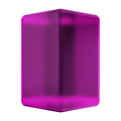 3d geometric glass purple color