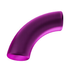 3d geometric glass purple color