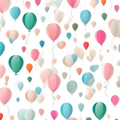 seamless pattern with balloons
