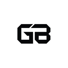 GB monogram logo design letter text name symbol monochrome logotype alphabet character simple logo