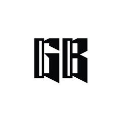 GB monogram logo design letter text name symbol monochrome logotype alphabet character simple logo