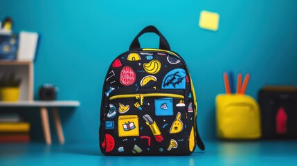 Colorful Backpack with Fun Design
