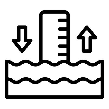 water level gauge with up and down arrows clip art preview