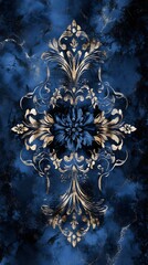 abstract design blue, black, and pink, || abstract marble ink design || abstract flowers & hearts