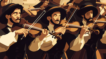 musician playing violin