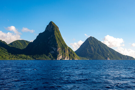 The Pitons in Saint Lucia