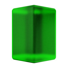 3d geometric glass green color