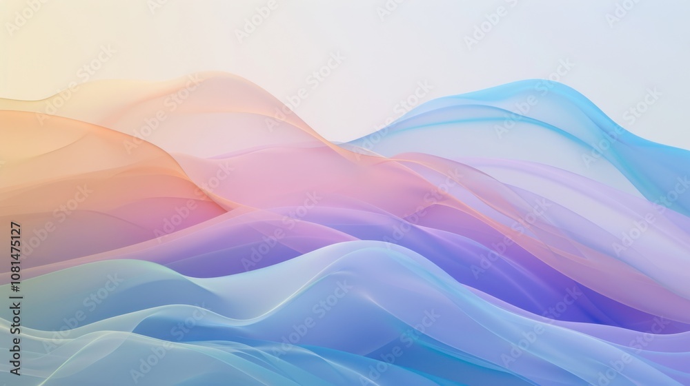 Poster a gradient of shifting colors forming a wave-like pattern, symbolizing the fluid nature of diversity