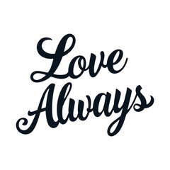 Lettering love in a Heart Shape vector illustration