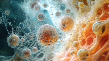 Abstract Macro Photography of Oil and Water: A Symphony of Colors and Shapes