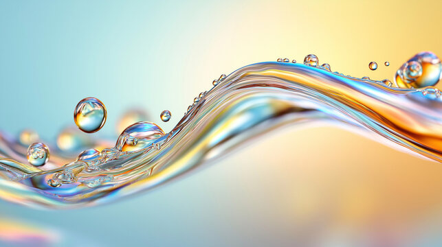 生成AIによる水と油のの動きのある画像
