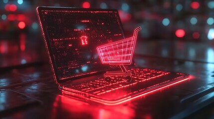 Digital marketing commerce online sale concept Promotion of products or services through digital channels search engine social media email website Digital Marketing Strategies and Goal : Generative AI