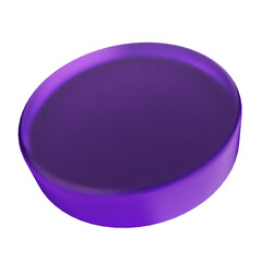 3d geometric glass dark purple color