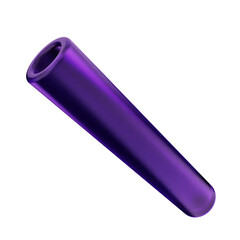 3d geometric glass dark purple color