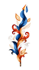 Obraz premium Celebrate united states independence day with creative chevron designs