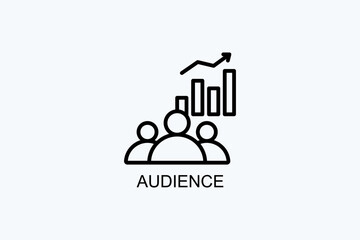Audience Vector Icon Or Logo Illustration