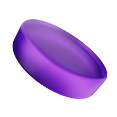 3d geometric glass dark purple color