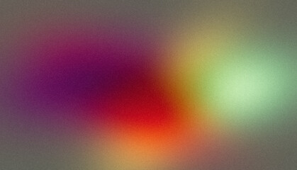 Retro colorful grainy backgrounds. Abstract smooth colour purple pink red orange noisy gradient texture, vibrant color flow, glowing colors, shine, bright, noise texture background