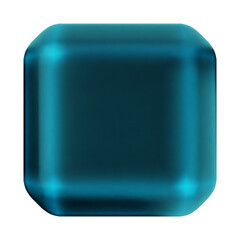 3d geometric glass green blue color