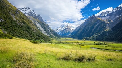Fototapeta premium Majestic Mountain Valley